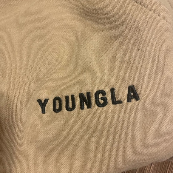 Youngla beige sweatpants size S - Picture 6 of 6